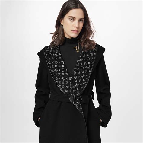 lv hooded wrap coat